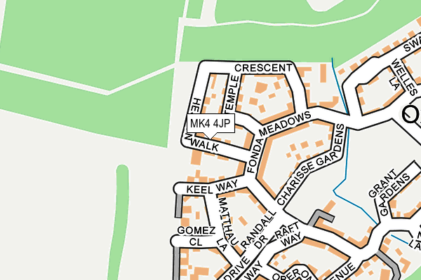 MK4 4JP map - OS OpenMap – Local (Ordnance Survey) MK4 4JP map - OS OpenMap – Local (Ordnance Survey)