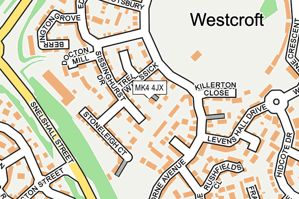 MK4 4JX map - OS OpenMap – Local (Ordnance Survey) MK4 4JX map - OS OpenMap – Local (Ordnance Survey)