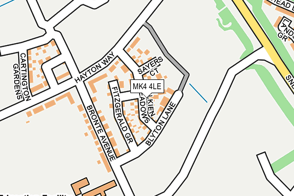 MK4 4LE map - OS OpenMap – Local (Ordnance Survey) MK4 4LE map - OS OpenMap – Local (Ordnance Survey)