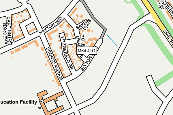 MK4 4LG map - OS OpenMap – Local (Ordnance Survey) MK4 4LG map - OS OpenMap – Local (Ordnance Survey)