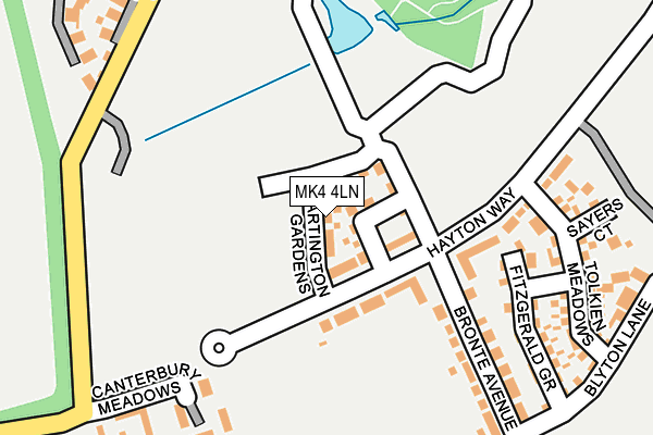 MK4 4LN map - OS OpenMap – Local (Ordnance Survey) MK4 4LN map - OS OpenMap – Local (Ordnance Survey)