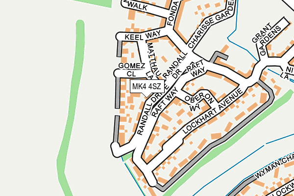 MK4 4SZ map - OS OpenMap – Local (Ordnance Survey) MK4 4SZ map - OS OpenMap – Local (Ordnance Survey)