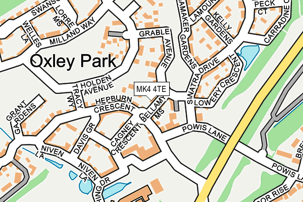 MK4 4TE map - OS OpenMap – Local (Ordnance Survey) MK4 4TE map - OS OpenMap – Local (Ordnance Survey)