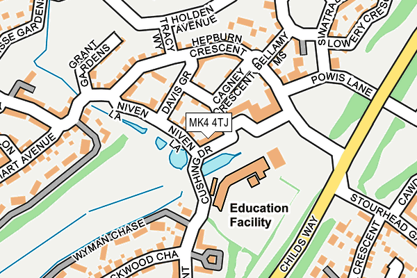 MK4 4TJ map - OS OpenMap – Local (Ordnance Survey) MK4 4TJ map - OS OpenMap – Local (Ordnance Survey)
