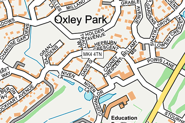 MK4 4TN map - OS OpenMap – Local (Ordnance Survey) MK4 4TN map - OS OpenMap – Local (Ordnance Survey)