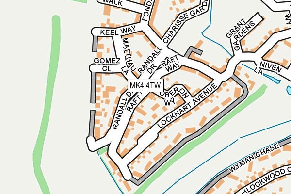 MK4 4TW map - OS OpenMap – Local (Ordnance Survey) MK4 4TW map - OS OpenMap – Local (Ordnance Survey)