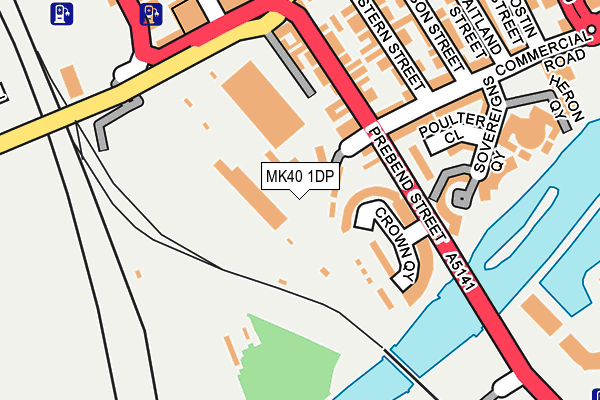 MK40 1DP map - OS OpenMap – Local (Ordnance Survey) MK40 1DP map - OS OpenMap – Local (Ordnance Survey)