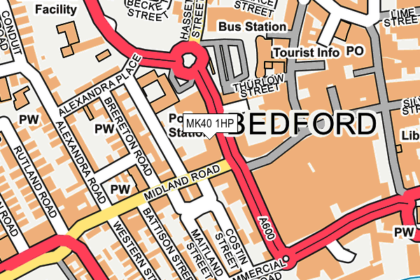 MK40 1HP map - OS OpenMap – Local (Ordnance Survey) MK40 1HP map - OS OpenMap – Local (Ordnance Survey)