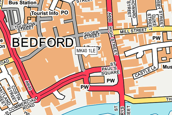 MK40 1LE map - OS OpenMap – Local (Ordnance Survey) MK40 1LE map - OS OpenMap – Local (Ordnance Survey)