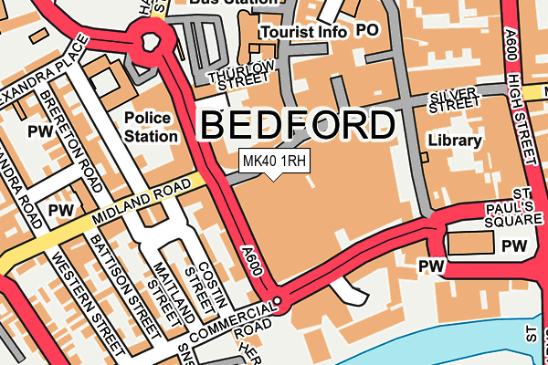 MK40 1RH map - OS OpenMap – Local (Ordnance Survey) MK40 1RH map - OS OpenMap – Local (Ordnance Survey)