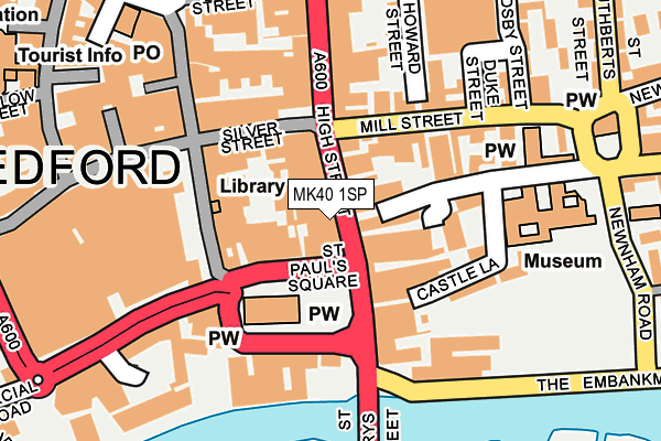 MK40 1SP map - OS OpenMap – Local (Ordnance Survey)