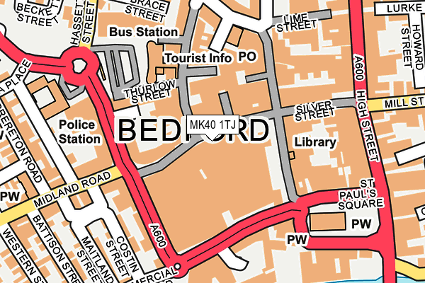 MK40 1TJ map - OS OpenMap – Local (Ordnance Survey) MK40 1TJ map - OS OpenMap – Local (Ordnance Survey)