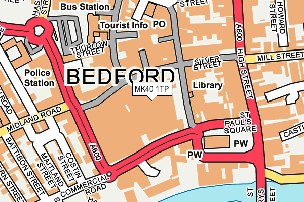 MK40 1TP map - OS OpenMap – Local (Ordnance Survey) MK40 1TP map - OS OpenMap – Local (Ordnance Survey)