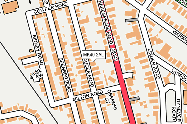 MK40 2AL map - OS OpenMap – Local (Ordnance Survey) MK40 2AL map - OS OpenMap – Local (Ordnance Survey)