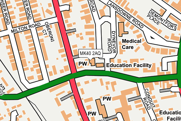 MK40 2AQ map - OS OpenMap – Local (Ordnance Survey) MK40 2AQ map - OS OpenMap – Local (Ordnance Survey)