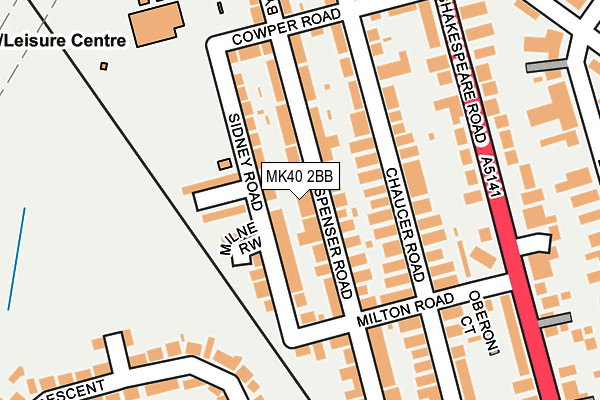 MK40 2BB map - OS OpenMap – Local (Ordnance Survey) MK40 2BB map - OS OpenMap – Local (Ordnance Survey)