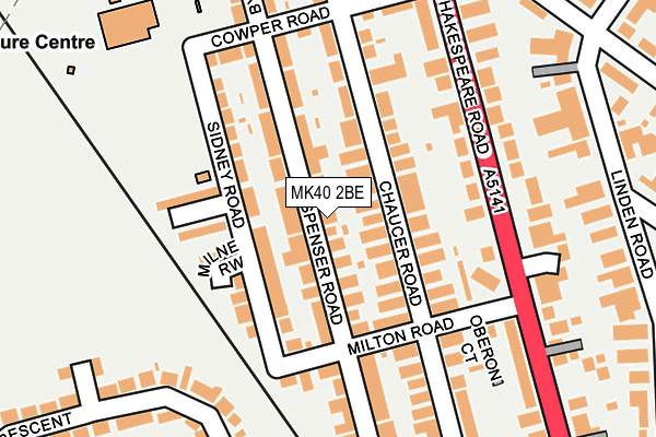 MK40 2BE map - OS OpenMap – Local (Ordnance Survey) MK40 2BE map - OS OpenMap – Local (Ordnance Survey)