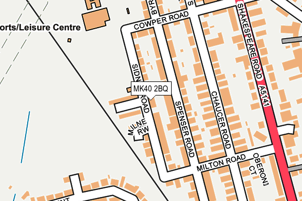 MK40 2BQ map - OS OpenMap – Local (Ordnance Survey) MK40 2BQ map - OS OpenMap – Local (Ordnance Survey)