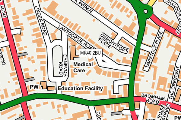 MK40 2BU map - OS OpenMap – Local (Ordnance Survey) MK40 2BU map - OS OpenMap – Local (Ordnance Survey)