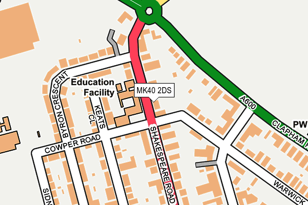MK40 2DS map - OS OpenMap – Local (Ordnance Survey) MK40 2DS map - OS OpenMap – Local (Ordnance Survey)