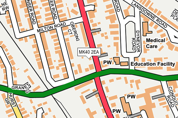 MK40 2EA map - OS OpenMap – Local (Ordnance Survey) MK40 2EA map - OS OpenMap – Local (Ordnance Survey)