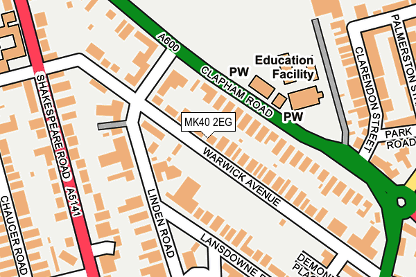 MK40 2EG map - OS OpenMap – Local (Ordnance Survey) MK40 2EG map - OS OpenMap – Local (Ordnance Survey)