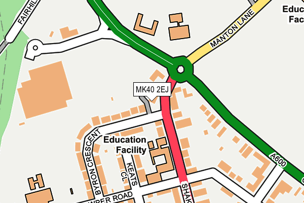 MK40 2EJ map - OS OpenMap – Local (Ordnance Survey) MK40 2EJ map - OS OpenMap – Local (Ordnance Survey)