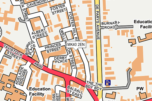 MK40 2EN map - OS OpenMap – Local (Ordnance Survey)