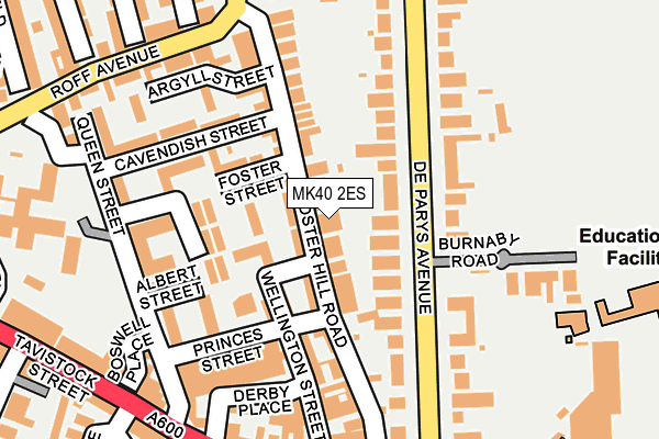 MK40 2ES map - OS OpenMap – Local (Ordnance Survey) MK40 2ES map - OS OpenMap – Local (Ordnance Survey)