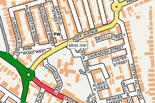 MK40 2HH map - OS OpenMap – Local (Ordnance Survey) MK40 2HH map - OS OpenMap – Local (Ordnance Survey)