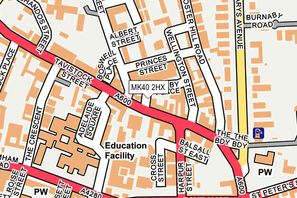 MK40 2HX map - OS OpenMap – Local (Ordnance Survey) MK40 2HX map - OS OpenMap – Local (Ordnance Survey)