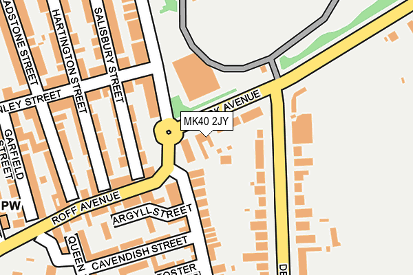 MK40 2JY map - OS OpenMap – Local (Ordnance Survey) MK40 2JY map - OS OpenMap – Local (Ordnance Survey)