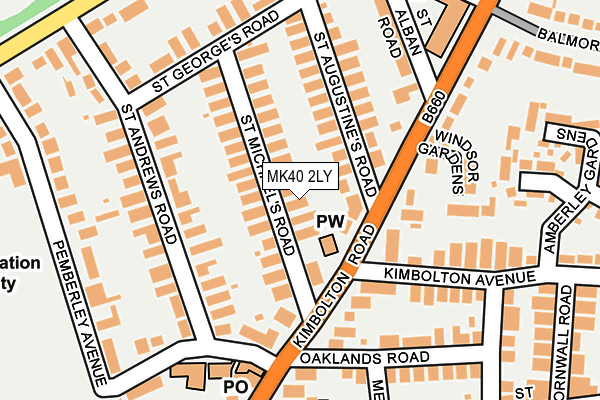 MK40 2LY map - OS OpenMap – Local (Ordnance Survey) MK40 2LY map - OS OpenMap – Local (Ordnance Survey)