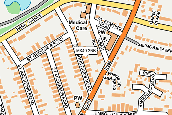 MK40 2NB map - OS OpenMap – Local (Ordnance Survey) MK40 2NB map - OS OpenMap – Local (Ordnance Survey)