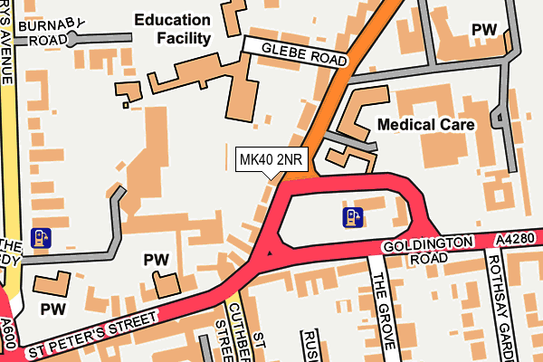 MK40 2NR map - OS OpenMap – Local (Ordnance Survey) MK40 2NR map - OS OpenMap – Local (Ordnance Survey)