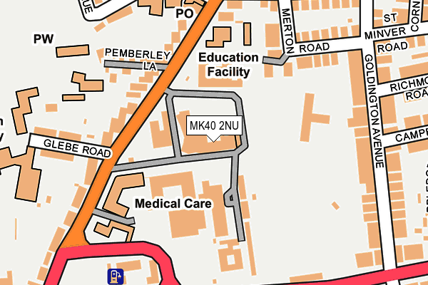 MK40 2NU map - OS OpenMap – Local (Ordnance Survey) MK40 2NU map - OS OpenMap – Local (Ordnance Survey)