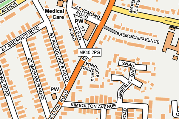 MK40 2PG map - OS OpenMap – Local (Ordnance Survey) MK40 2PG map - OS OpenMap – Local (Ordnance Survey)