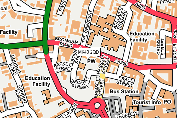 MK40 2QD map - OS OpenMap – Local (Ordnance Survey) MK40 2QD map - OS OpenMap – Local (Ordnance Survey)