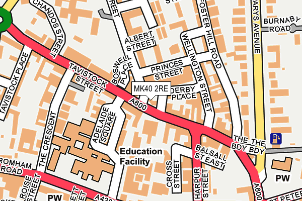 MK40 2RE map - OS OpenMap – Local (Ordnance Survey) MK40 2RE map - OS OpenMap – Local (Ordnance Survey)