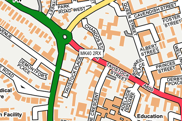 MK40 2RX map - OS OpenMap – Local (Ordnance Survey) MK40 2RX map - OS OpenMap – Local (Ordnance Survey)