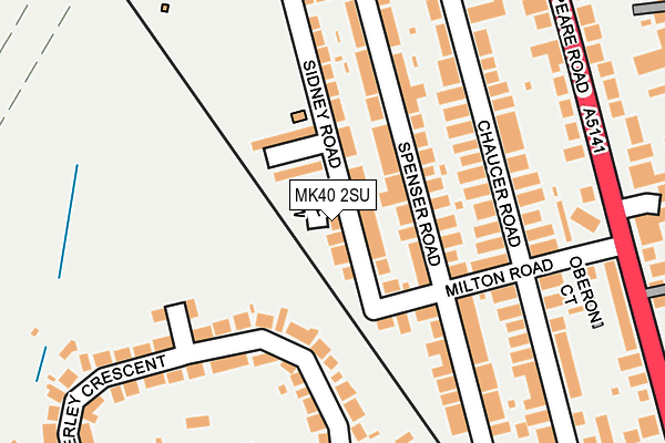 MK40 2SU map - OS OpenMap – Local (Ordnance Survey) MK40 2SU map - OS OpenMap – Local (Ordnance Survey)