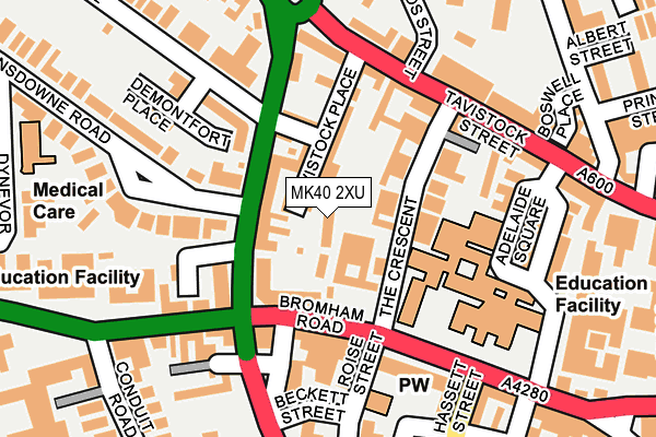 MK40 2XU map - OS OpenMap – Local (Ordnance Survey) MK40 2XU map - OS OpenMap – Local (Ordnance Survey)