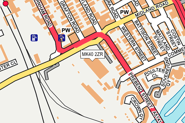 MK40 2ZR map - OS OpenMap – Local (Ordnance Survey) MK40 2ZR map - OS OpenMap – Local (Ordnance Survey)