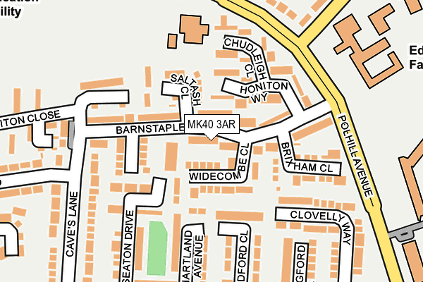 MK40 3AR map - OS OpenMap – Local (Ordnance Survey) MK40 3AR map - OS OpenMap – Local (Ordnance Survey)