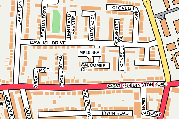 MK40 3BA map - OS OpenMap – Local (Ordnance Survey) MK40 3BA map - OS OpenMap – Local (Ordnance Survey)