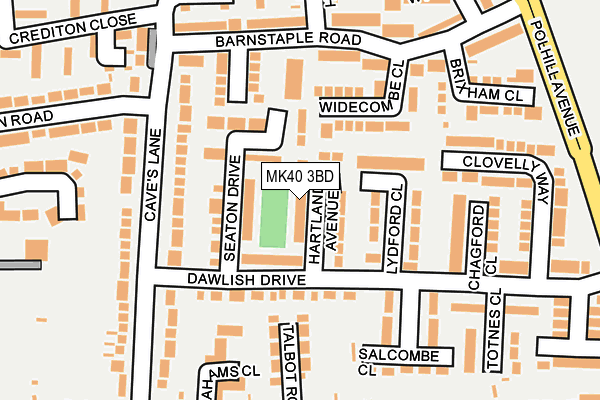 MK40 3BD map - OS OpenMap – Local (Ordnance Survey) MK40 3BD map - OS OpenMap – Local (Ordnance Survey)