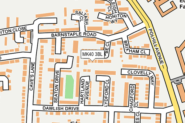MK40 3BL map - OS OpenMap – Local (Ordnance Survey) MK40 3BL map - OS OpenMap – Local (Ordnance Survey)