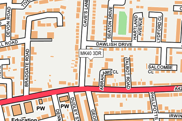 MK40 3DR map - OS OpenMap – Local (Ordnance Survey) MK40 3DR map - OS OpenMap – Local (Ordnance Survey)