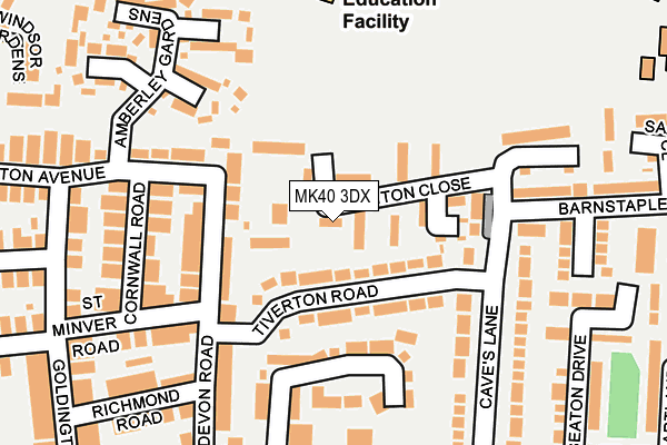MK40 3DX map - OS OpenMap – Local (Ordnance Survey) MK40 3DX map - OS OpenMap – Local (Ordnance Survey)