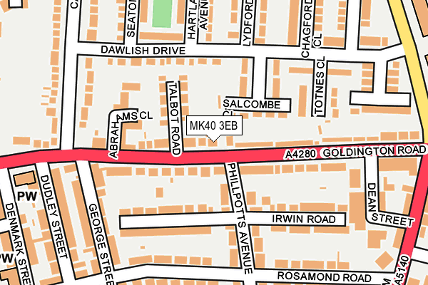 MK40 3EB map - OS OpenMap – Local (Ordnance Survey) MK40 3EB map - OS OpenMap – Local (Ordnance Survey)